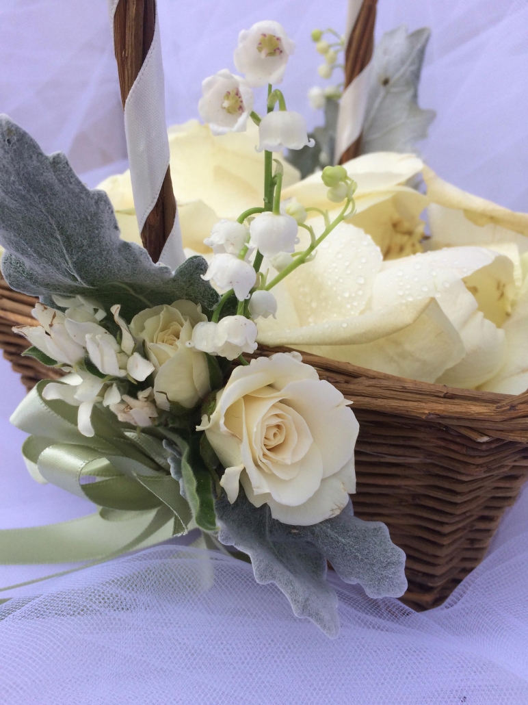 basket with flowers